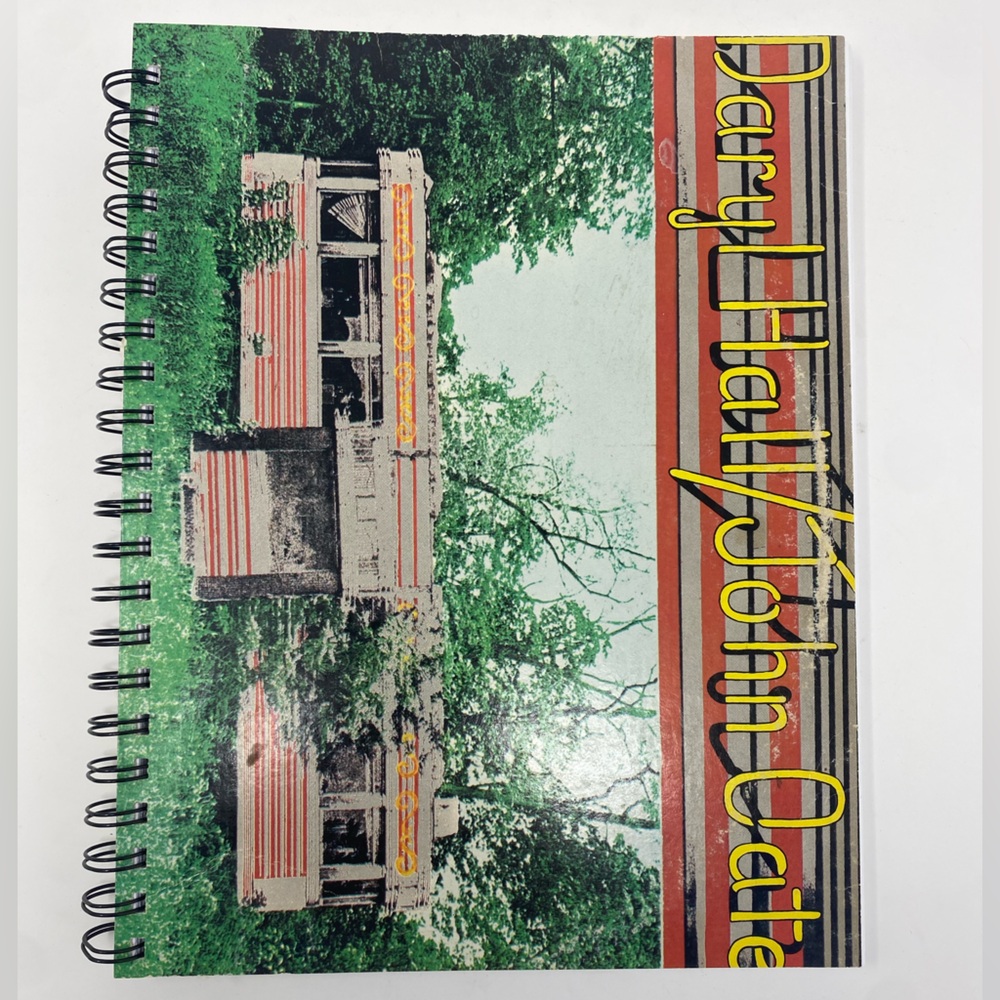 Upcycled Daryl Hall & John Oates Record Album Notebook Handmade